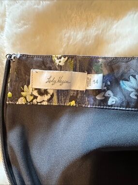 Lady Hagen Gray Skort with Yellow, Turquoise & White Floral pattern